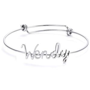 ✨WENDY SILVER ADJUSTABLE NAME BRACELET  *NWT*
